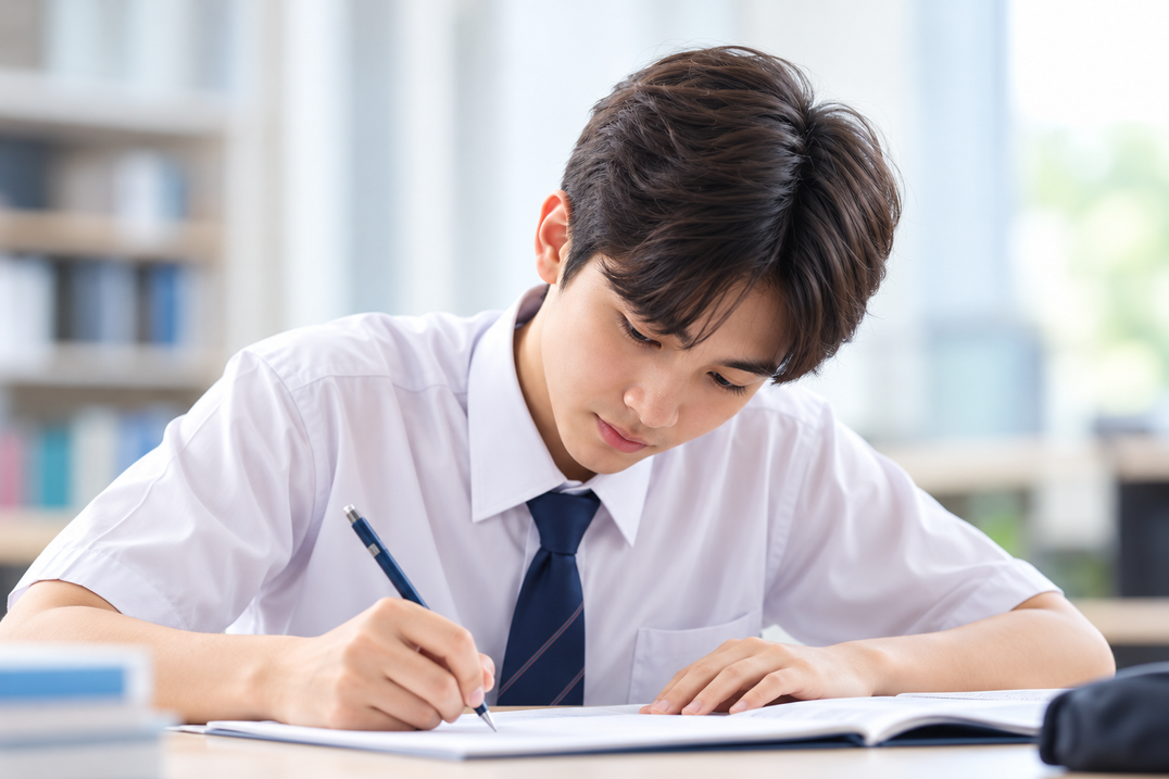 Student writing